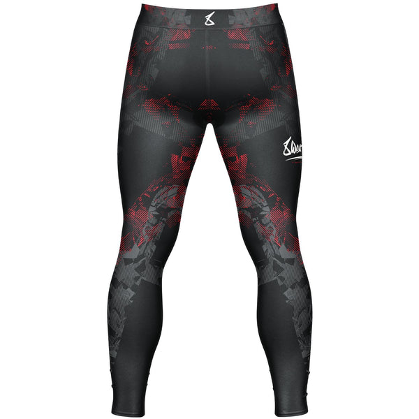 8 WEAPONS Compression Pants, Hit 2.0, schwarz-rot