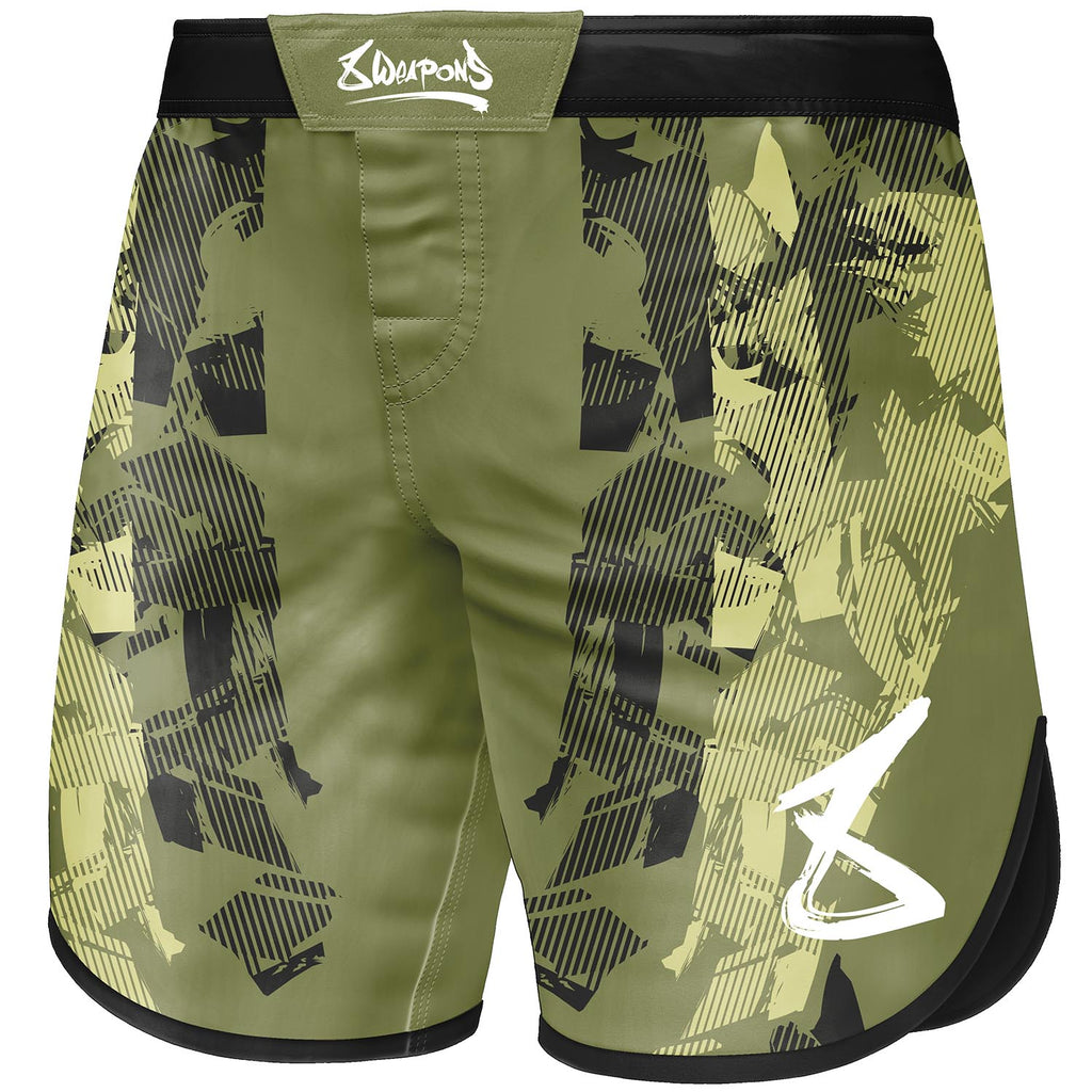 8 WEAPONS Fight Shorts, Hit 2.0, olive-schwarz