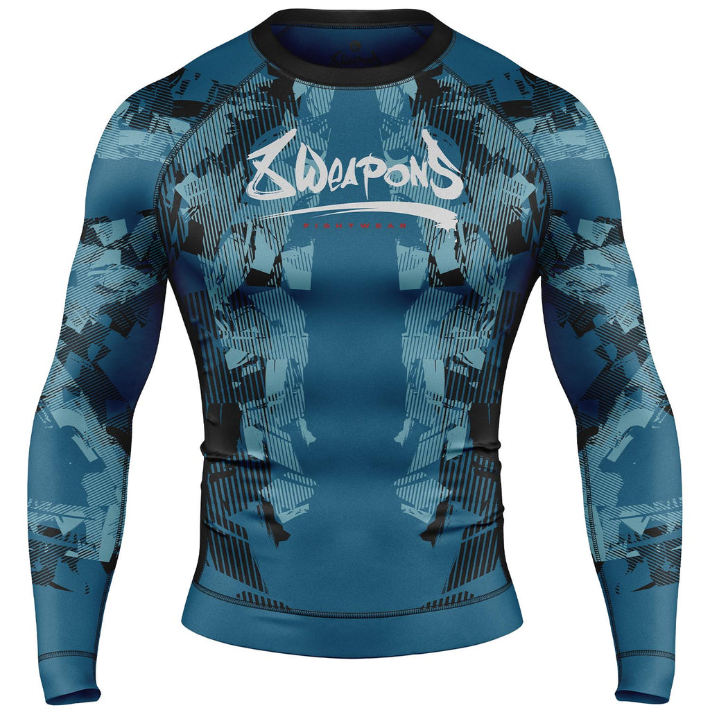 8 WEAPONS Rashguard, L/S, Hit 2.0, navy-schwarz